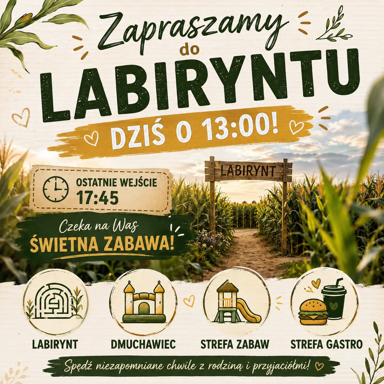 Labirynt w polu kukurydzy Labirynt Toruń