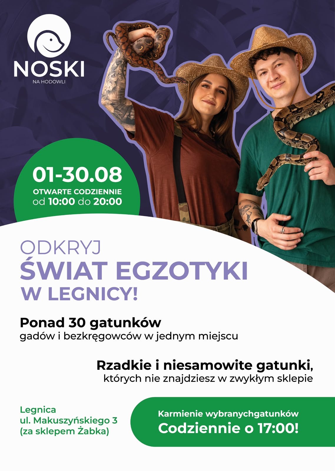 Wystawa zwierząt egzotycznych w Legnicy